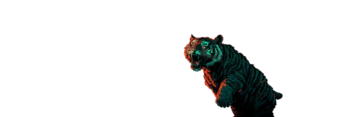 Tigre neon della grafica Wild Tokyo casino